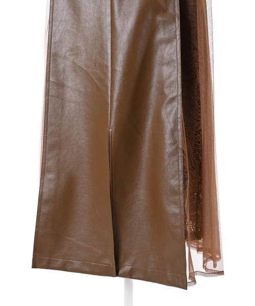 Narcissus（ナルシス）の「【Narcissus】レースレザースカート（スカート・レディース・ブラック/ブラウン・FREE）」の13枚目の写真