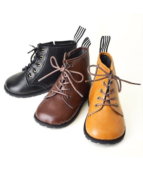 POMPKINS(ポプキンズ)の「【POMPKINS/ポプキンズ】ベビー編み上げブーツ(ブーツ・キッズ・キャメル/ブラック系その他/ブラウン系その他・14cm/15cm/13cm)」の7枚目の写真
