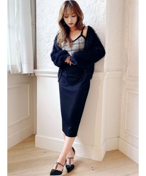 RESEXXY（リゼクシー）の「ポンチスカート（スカート・レディース・ベージュ/ブラック/その他1・MEDIUM/SMALL）」の17枚目の写真