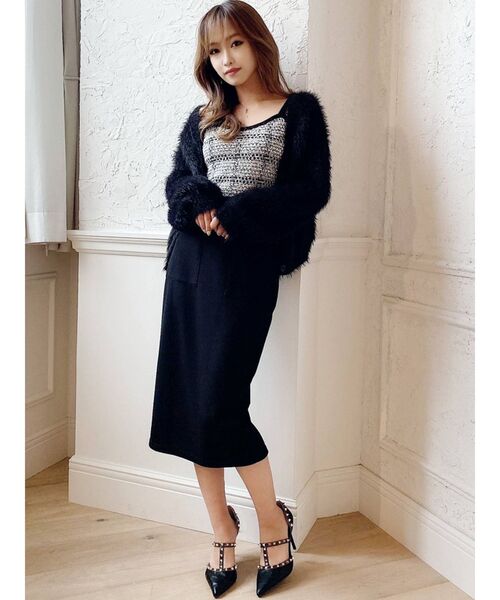 RESEXXY（リゼクシー）の「ポンチスカート（スカート・レディース・ベージュ/ブラック/その他1・MEDIUM/SMALL）」の20枚目の写真