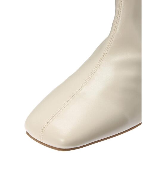 Green　Parks（グリーンパークス）の「・souvenirvelle ショートストレッチブーツ＊＊（ブーツ・レディース・アイボリー/ブラック・S/LL/M/L）」の15枚目の写真