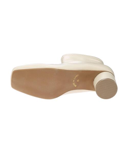 Green　Parks（グリーンパークス）の「・souvenirvelle ショートストレッチブーツ＊＊（ブーツ・レディース・アイボリー/ブラック・S/LL/M/L）」の17枚目の写真