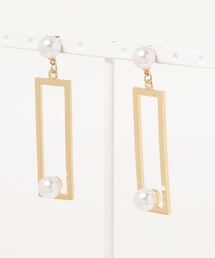 clear | ダブルパールバーピアス(ピアス（両耳用）)