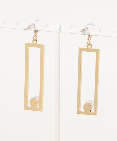 clear（クリア）の「ダブルパールバーピアス（ピアス（両耳用）・レディース・ゴールド・F）」の2枚目の写真