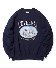 COVERNAT | 【COVERNAT】VELVET TIGER OVERFIT SWEATSHIRTS / カバーナット ベルベット タイガー グラフィック スウェットシャツ(スウェット)