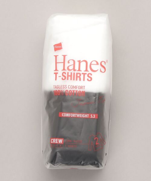 HANES(ヘインズ)の「【HANES/ヘインズ】HANES JAPANFIT クルーネックロングTシャツ白黒 2枚組アソートH5440(Tシャツ/カットソー・メンズ・その他1・LARGE/MEDIUM/SMALL/X-LARGE)」の1枚目の写真