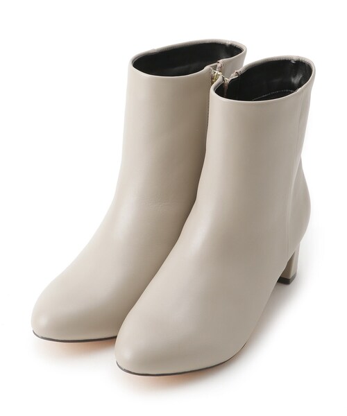 UNTITLED（アンタイトル）の「◇「L」スムースレザーショートブーツ