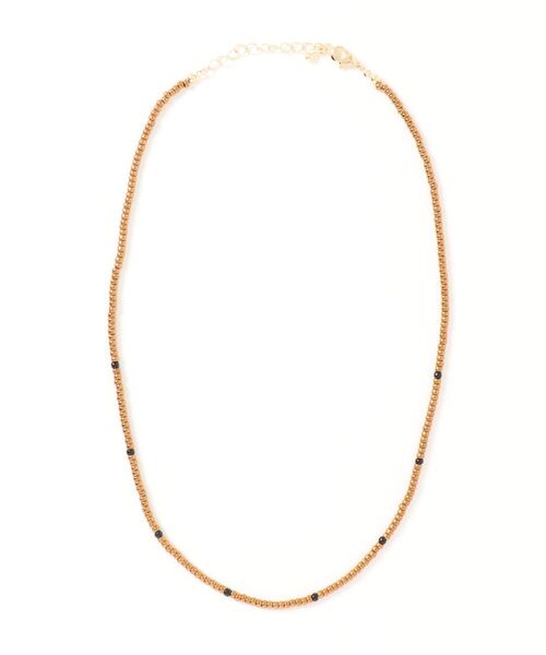 AMERICAN HOLIC（アメリカンホリック）の「ビーズネックレスB（ネックレス・レディース・ブラック/キャメル・FREE）」の2枚目の写真