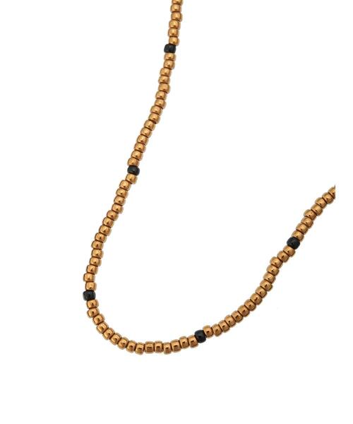 AMERICAN HOLIC（アメリカンホリック）の「ビーズネックレスB（ネックレス・レディース・ブラック/キャメル・FREE）」の7枚目の写真