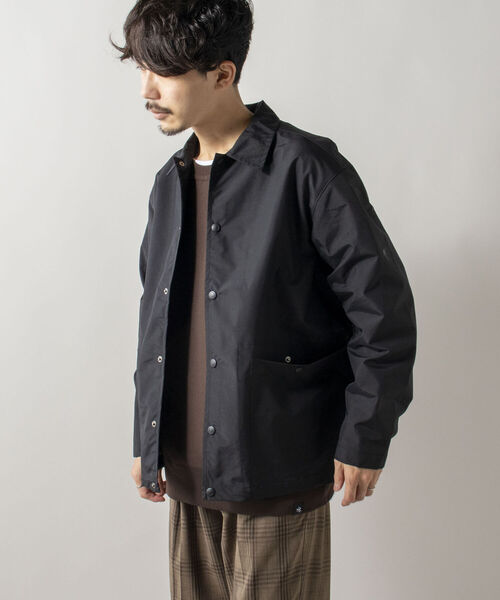 GLOSTER（グロスター）の「【GLOSTER/グロスター】《防風・撥水・透湿》ブリザテック コーチジャケット（ブルゾン・メンズ・チャコールグレー/ブラック/サックスブルー・MEDIUM/LARGE）」の12枚目の写真