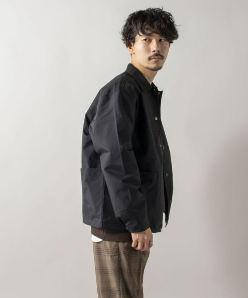 GLOSTER（グロスター）の「【GLOSTER/グロスター】《防風・撥水・透湿》ブリザテック コーチジャケット（ブルゾン・メンズ・チャコールグレー/ブラック/サックスブルー・MEDIUM/LARGE）」の22枚目の写真