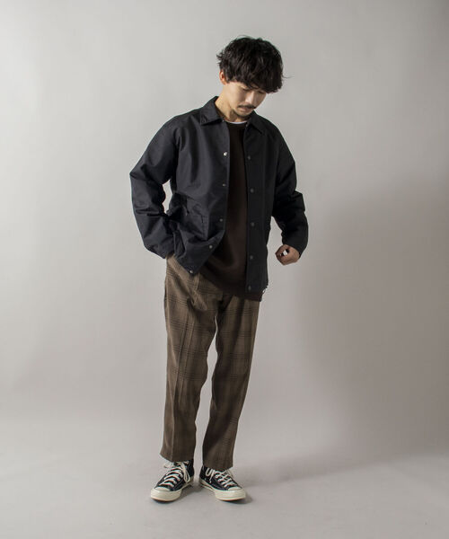 GLOSTER（グロスター）の「【GLOSTER/グロスター】《防風・撥水・透湿》ブリザテック コーチジャケット（ブルゾン・メンズ・チャコールグレー/ブラック/サックスブルー・MEDIUM/LARGE）」の9枚目の写真