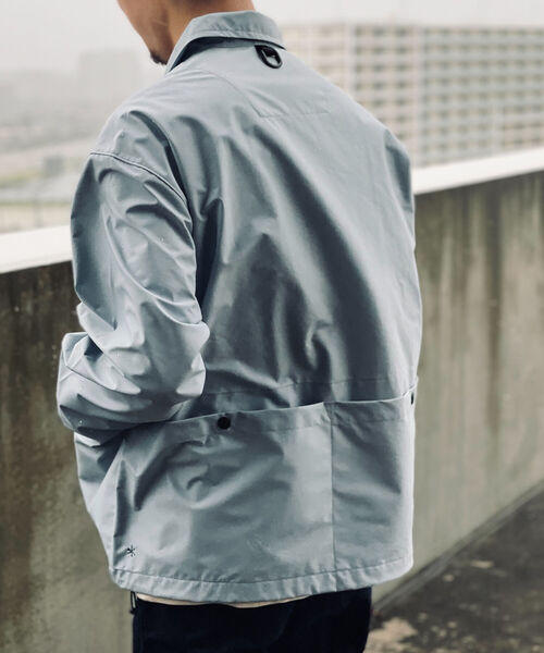 GLOSTER（グロスター）の「【GLOSTER/グロスター】《防風・撥水・透湿》ブリザテック コーチジャケット（ブルゾン・メンズ・チャコールグレー/ブラック/サックスブルー・MEDIUM/LARGE）」の18枚目の写真