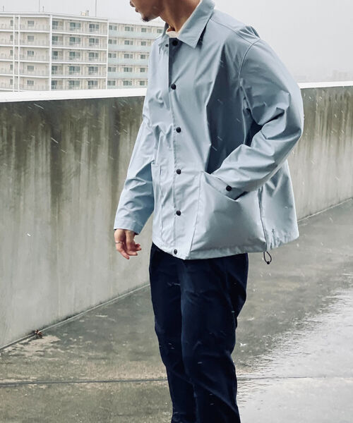 GLOSTER（グロスター）の「【GLOSTER/グロスター】《防風・撥水・透湿》ブリザテック コーチジャケット（ブルゾン・メンズ・チャコールグレー/ブラック/サックスブルー・MEDIUM/LARGE）」の6枚目の写真