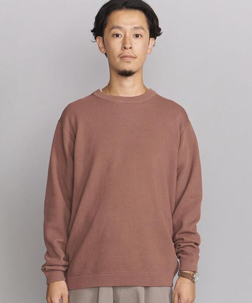 BEAUTY&YOUTH UNITED ARROWS(ビューティーアンドユースユナイテッドアローズ)の「BY ガスコットン ダイアゴナル ニット(ニット/セーター・メンズ・オレンジ系その他/ベージュ/ネイビー・L/XL/S/M)」の20枚目の写真