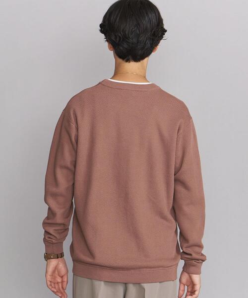 BEAUTY&YOUTH UNITED ARROWS(ビューティーアンドユースユナイテッドアローズ)の「BY ガスコットン ダイアゴナル ニット(ニット/セーター・メンズ・オレンジ系その他/ベージュ/ネイビー・L/XL/S/M)」の8枚目の写真