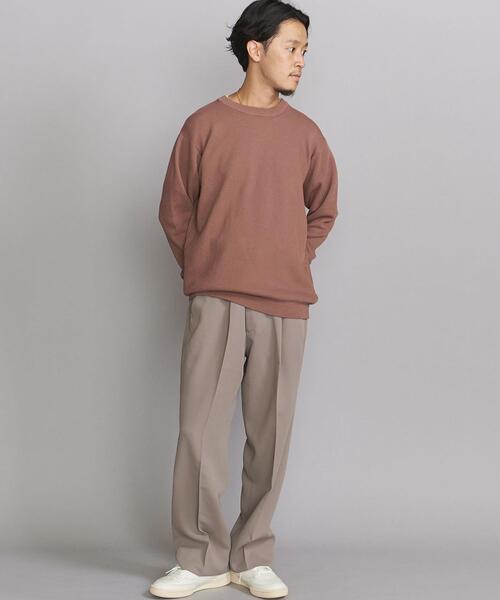 BEAUTY&YOUTH UNITED ARROWS(ビューティーアンドユースユナイテッドアローズ)の「BY ガスコットン ダイアゴナル ニット(ニット/セーター・メンズ・オレンジ系その他/ベージュ/ネイビー・L/XL/S/M)」の18枚目の写真