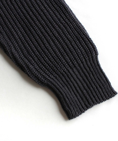 THE CASUAL（カジュアル）の「7G 畦編み BIG ハイネック チュニック キッズ（ニット/セーター・キッズ・モカ/チャコール/ベージュ/ブラウン・110cm/150cm/160cm/130cm/120cm/140cm）」の10枚目の写真