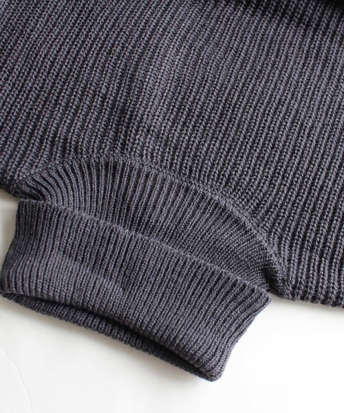 THE CASUAL（カジュアル）の「7G 畦編み BIG ハイネック チュニック キッズ（ニット/セーター・キッズ・モカ/チャコール/ベージュ/ブラウン・110cm/150cm/160cm/130cm/120cm/140cm）」の6枚目の写真