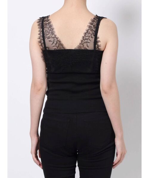 MERCURYDUO（マーキュリーデュオ）の「【GENTLE】カップ付オーバーレーステレコキャミ（キャミソール・レディース・ブラック/オフホワイト/ミント/ベビーピンク・FREE）」の15枚目の写真