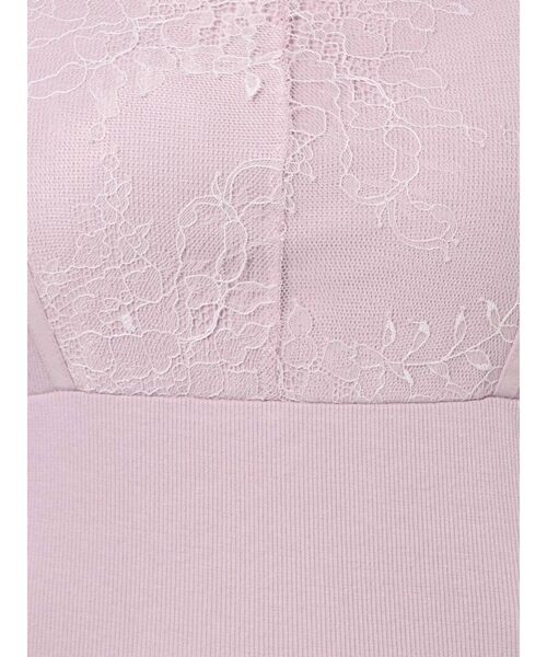 MERCURYDUO（マーキュリーデュオ）の「【GENTLE】カップ付オーバーレーステレコキャミ（キャミソール・レディース・ブラック/オフホワイト/ミント/ベビーピンク・FREE）」の5枚目の写真