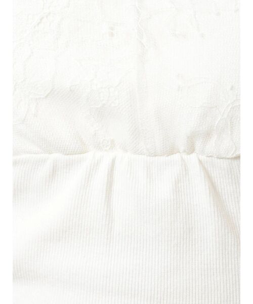 MERCURYDUO（マーキュリーデュオ）の「【GENTLE】カップ付オーバーレーステレコキャミ（キャミソール・レディース・ブラック/オフホワイト/ミント/ベビーピンク・FREE）」の22枚目の写真