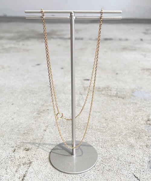 Magine(マージン)の「K18 GOLD CUT AZUKI CHAIN NECKLACE(M) 45cm 18金 カットアズキ チェーンネックレス(中)(ネックレス・メンズ・ゴールド・FREE)」の2枚目の写真