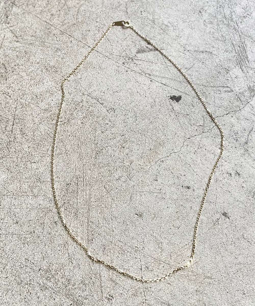 Magine(マージン)の「K18 GOLD CUT AZUKI CHAIN NECKLACE(M) 45cm 18金 カットアズキ チェーンネックレス(中)(ネックレス・メンズ・ゴールド・FREE)」の4枚目の写真