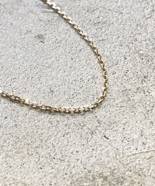 Magine(マージン)の「K18 GOLD CUT AZUKI CHAIN NECKLACE(M) 45cm 18金 カットアズキ チェーンネックレス(中)(ネックレス・メンズ・ゴールド・FREE)」の8枚目の写真