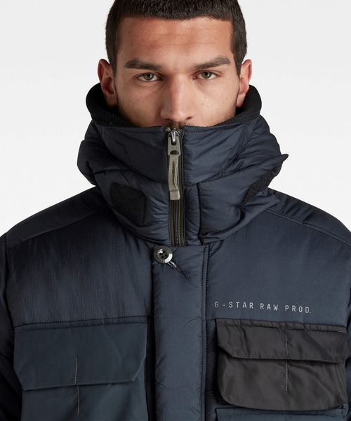 G-STAR RAW Field Hooded Puffer Jacke Heren - Warme Winterjas Met Capuchon