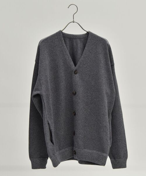 crepuscule(クレプスキュール)の「【SHIPS別注】crepuscule: LIGHT MOSS STITCH カーディガン(カーディガン/ボレロ・メンズ・グリーン/ライトブルー・1/2)」の2枚目の写真