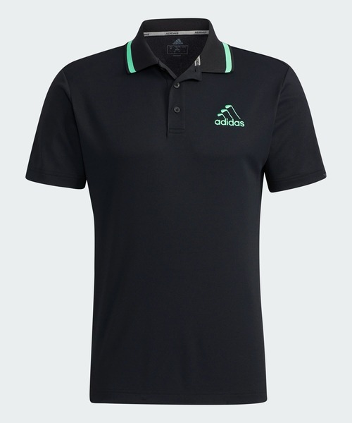 アイアンアディダスロゴ半袖ポロ【adidas Golf/アディダスゴルフ】