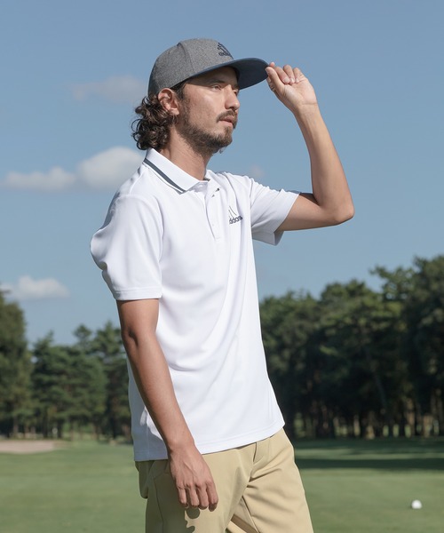 アイアンアディダスロゴ半袖ポロ【adidas Golf/アディダスゴルフ】