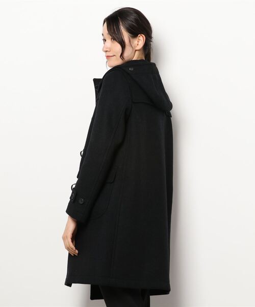SCYE BASICS（サイベーシックス）の「【SCYE BASICS】ウールメルトン ダッフルコート WOMEN（ダッフルコート・レディース・チャコール・38）」の3枚目の写真
