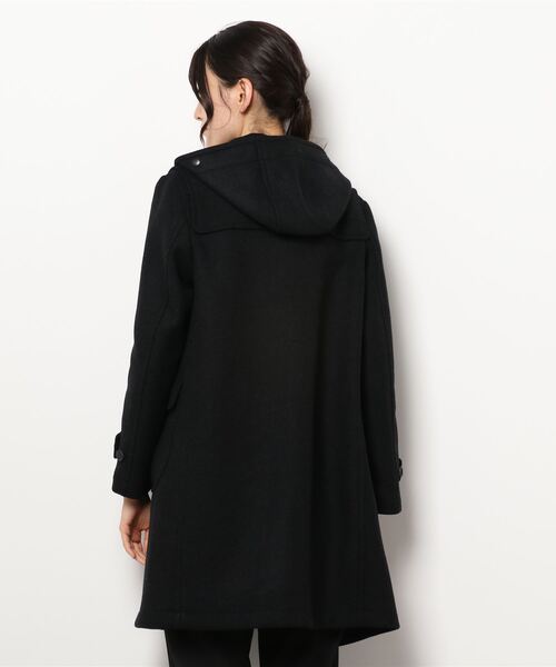 SCYE BASICS（サイベーシックス）の「【SCYE BASICS】ウールメルトン ダッフルコート WOMEN（ダッフルコート・レディース・チャコール・38）」の2枚目の写真