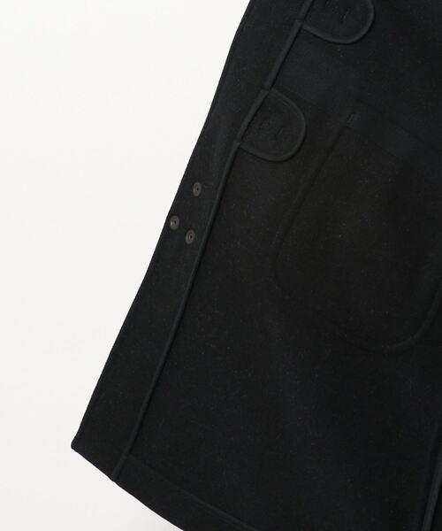 SCYE BASICS（サイベーシックス）の「【SCYE BASICS】ウールメルトン ダッフルコート WOMEN（ダッフルコート・レディース・チャコール・38）」の4枚目の写真