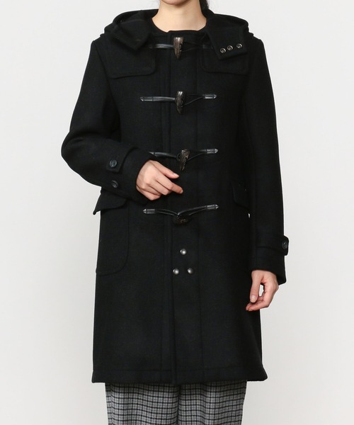 SCYE BASICS（サイベーシックス）の「【SCYE BASICS】ウールメルトン ダッフルコート WOMEN（ダッフルコート・レディース・チャコール・38）」の5枚目の写真