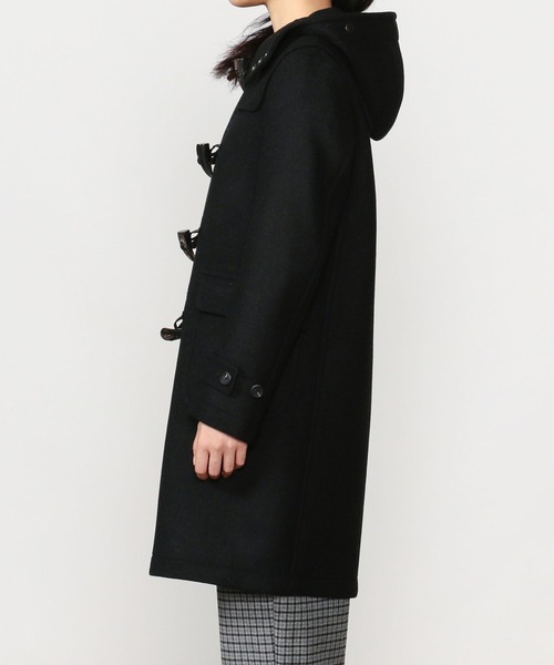SCYE BASICS（サイベーシックス）の「【SCYE BASICS】ウールメルトン ダッフルコート WOMEN（ダッフルコート・レディース・チャコール・38）」の6枚目の写真