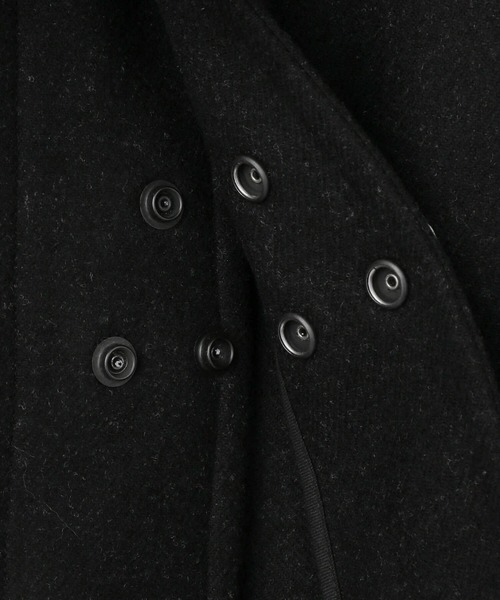 SCYE BASICS（サイベーシックス）の「【SCYE BASICS】ウールメルトン ダッフルコート WOMEN（ダッフルコート・レディース・チャコール・38）」の14枚目の写真