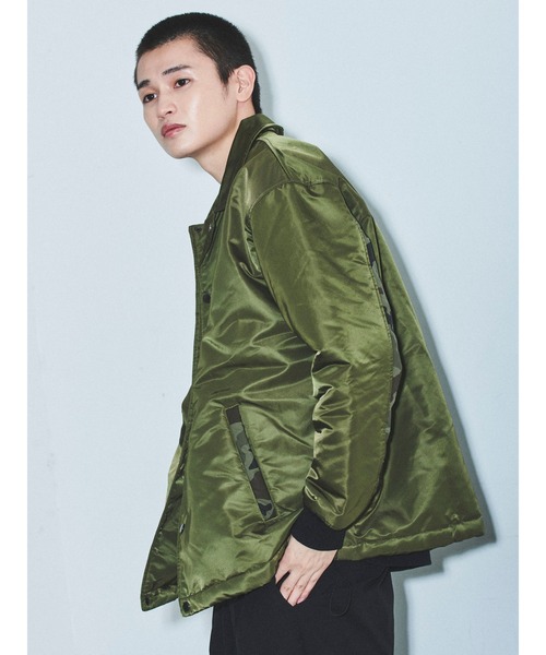 COTORICA（コトリカ）の「ミリタリーコーチジャケット（ブルゾン・メンズ・ブラック/カーキ・MEDIUM/LARGE）」の20枚目の写真