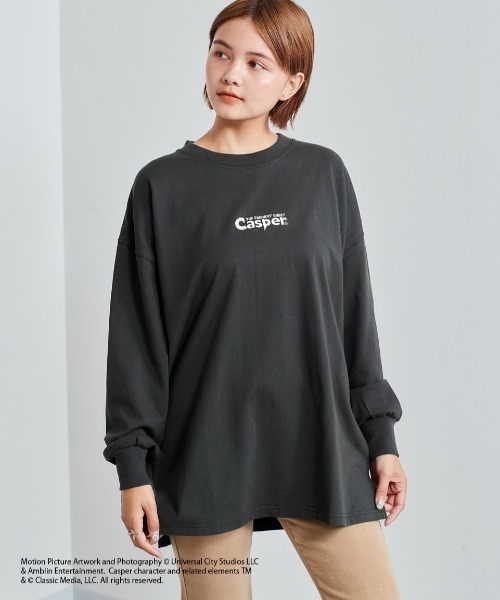 cepo（セポ）の「【CASPER】キャスパー×cepoコラボ　ハロウィンバックプリントロンＴｅｅ（Tシャツ/カットソー・レディース・ホワイト/ブラック・M）」の3枚目の写真