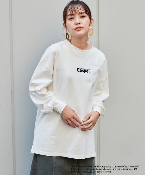 cepo（セポ）の「【CASPER】キャスパー×cepoコラボ　ハロウィンバックプリントロンＴｅｅ（Tシャツ/カットソー・レディース・ホワイト/ブラック・M）」の10枚目の写真