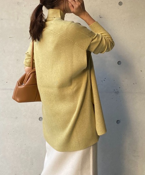 CAPRICIEUX LE'MAGE(カプリシューレマージュ)の「〈セットアイテム〉Vネックレイヤードプルオーバー(ニット/セーター・レディース・ブラック/ベージュ/イエロー・FREE)」の20枚目の写真