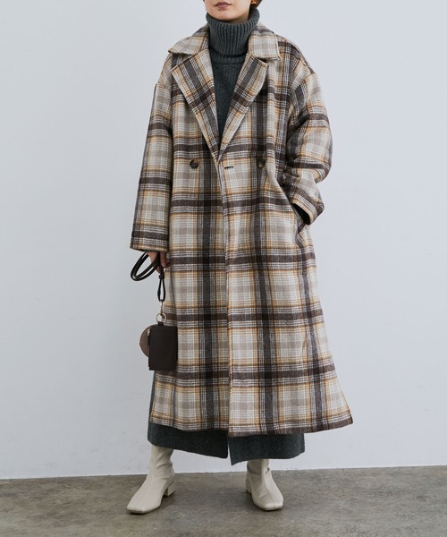 vis-`a-vis（ビサビ）の「【WEB限定】ウール混サイドリボンタートルネックニットプルオーバー（ニット/セーター・レディース・チャコールグレー/ライトグレー/イエロー・FREE）」の6枚目の写真