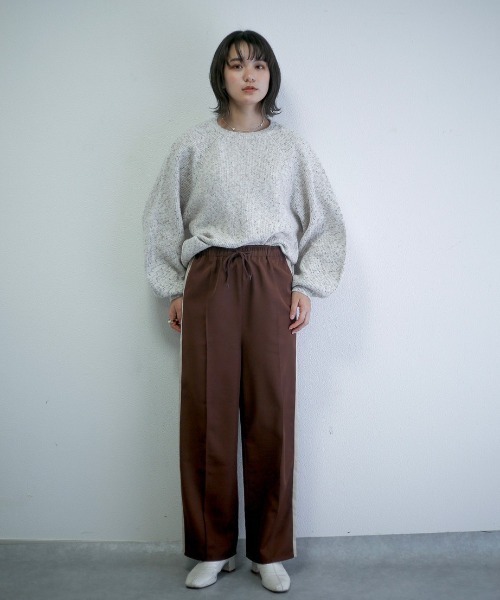 spoon store（スプーンストア）の「ミックスループヤーンドルマンニット（ニット/セーター・レディース・グリーン/アイボリー・フリー）」の14枚目の写真