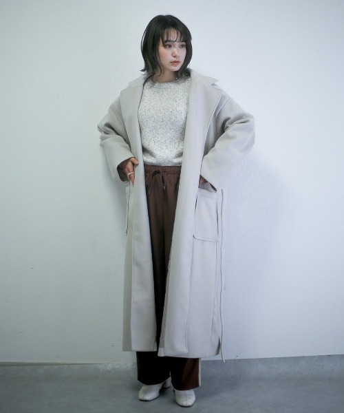 spoon store（スプーンストア）の「ミックスループヤーンドルマンニット（ニット/セーター・レディース・グリーン/アイボリー・フリー）」の18枚目の写真