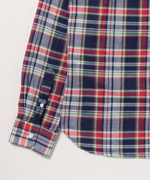 BEAMS PLUS（ビームスプラス）の「BEAMS PLUS / マドラスチェック BDシャツ（シャツ/ブラウス・メンズ・ピンク/ネイビー/レッド・X-SMALL/SMALL/XX-LARGE/MEDIUM/LARGE/X-LARGE）」の19枚目の写真