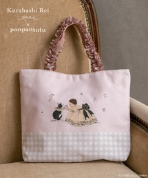 panpantutu（パンパンチュチュ）の「フリルレッスンバッグ【シナモロール/マイメロディ/ハローキティ/無地】（トートバッグ）」