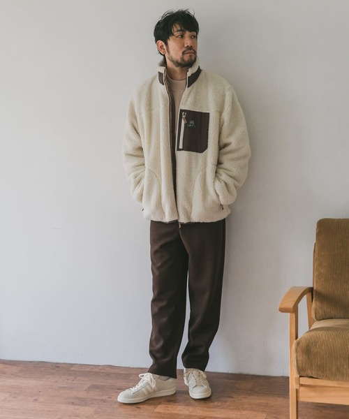URD防風ボアジップブルゾン モカ L URBAN RESEARCH DOORS（アーバンリサーチドアーズ）の「『XL