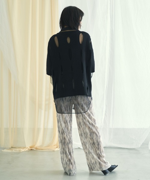 VACANCY(ヴァカンシー)の「グレーターホールオーバーニット(ニット/セーター・レディース・ホワイト/ブラック/ピンク/ブルー/ライトグリーン・FREE)」の21枚目の写真